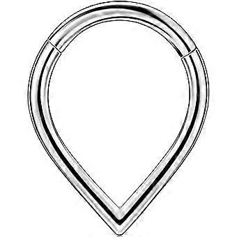 Bijoux de septum en acier chirurgical 16g en forme de larme Anneaux de septum pour les femmes