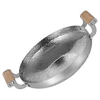 Stainless Steel Camping Cookware Stew Pot with Anti‑Scald Wooden Handles for Outdoor Cooking