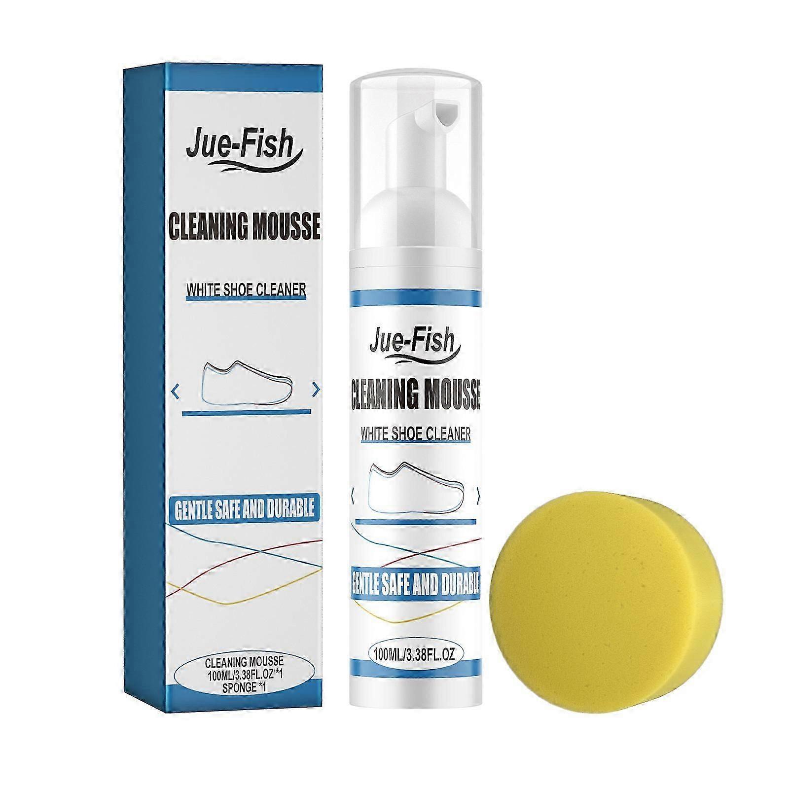 Multi-Functional White Shoe Cleaner Mousse  Gentle, Easy, Deep Clean