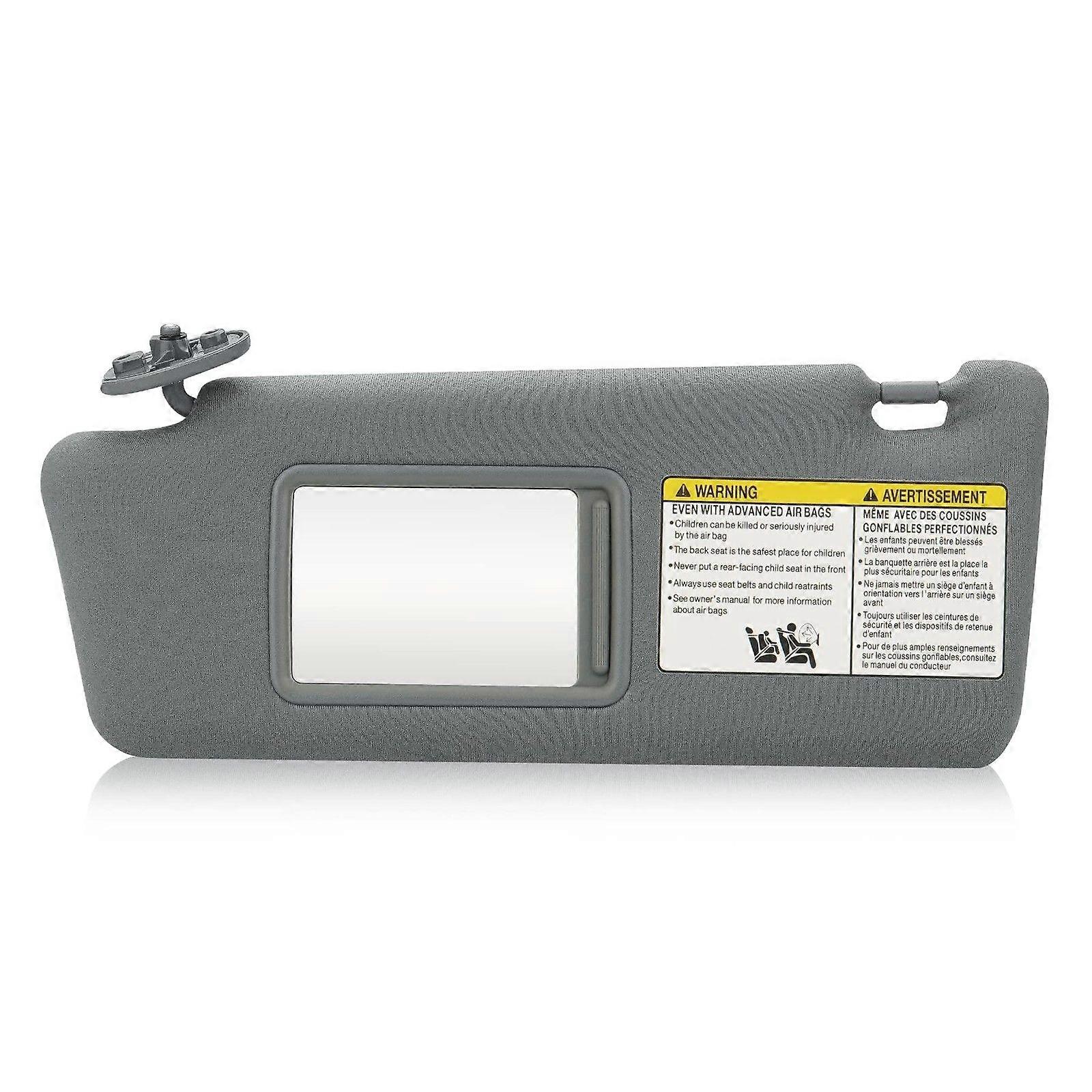 Left Driver Side Sun Visor for Toyota, Grey