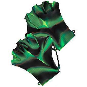 1 Pair of Adjustable Swim Paddles Swimming Pool Gloves Diving Auxiliary Gloves