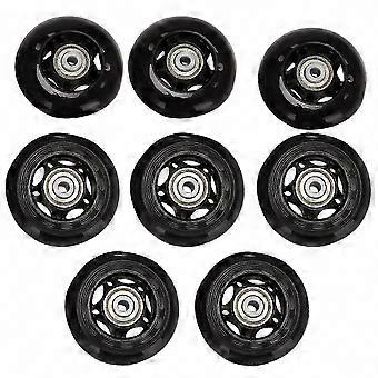 Komplettes Ersatzset: 8er-Pack 64-mm-Inline-Skate-Rollen mit Kugellagern