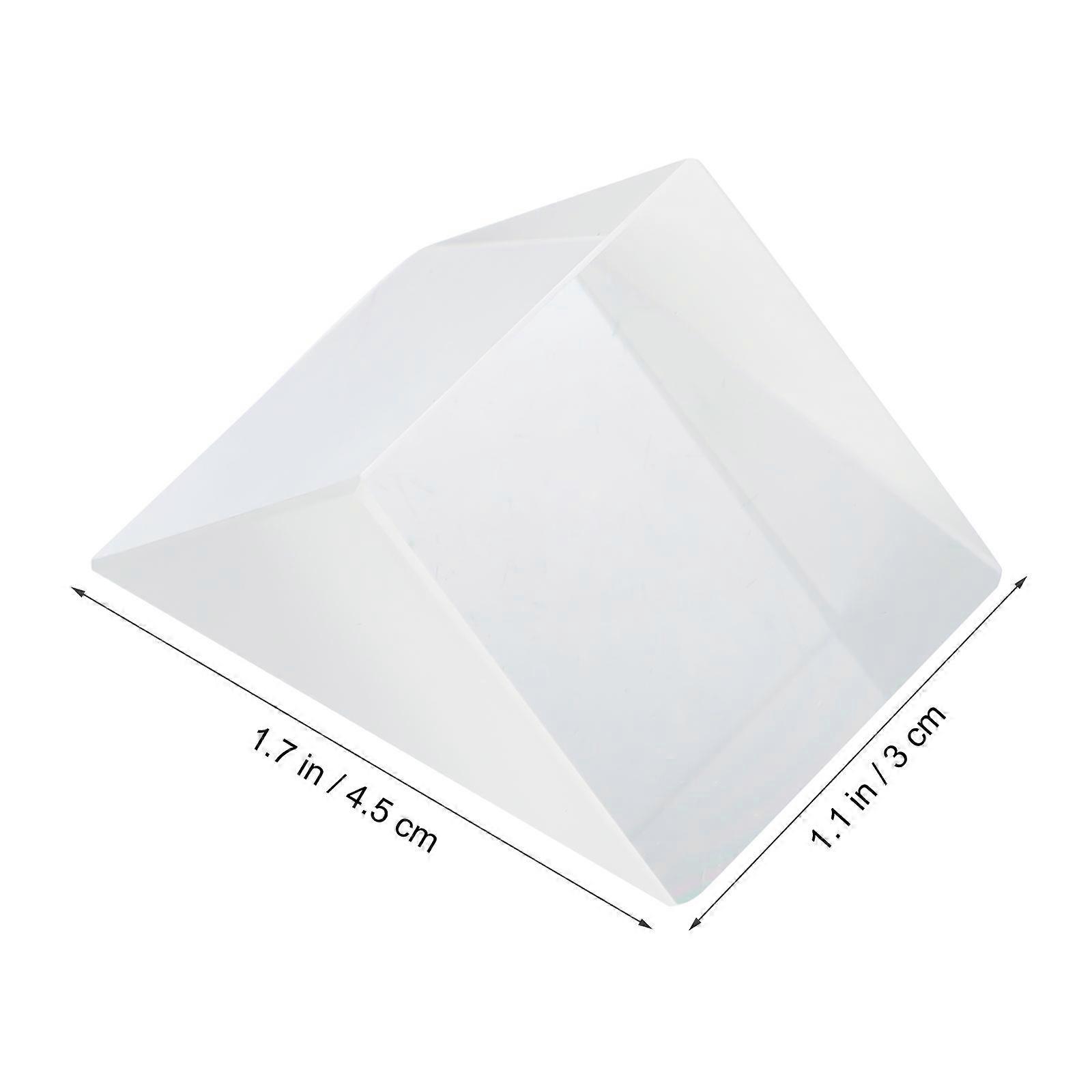 1pc Optical Triangular Prisms Tool Physical Experiment Glass Triangular Prisms