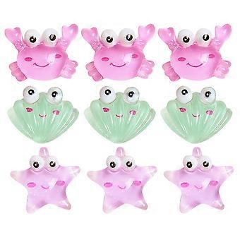 Assorted Color Resin Sea Creature Decoration Accessories for DIY Projects 60Pcs