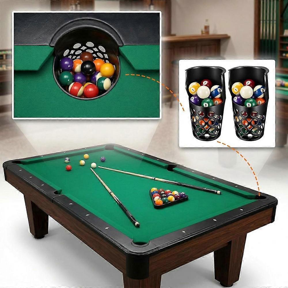 6Pcs Replacement Pool Table Pockets Extended Billiard Ball Baskets Billiard Pool Table Pockets Table Accessories