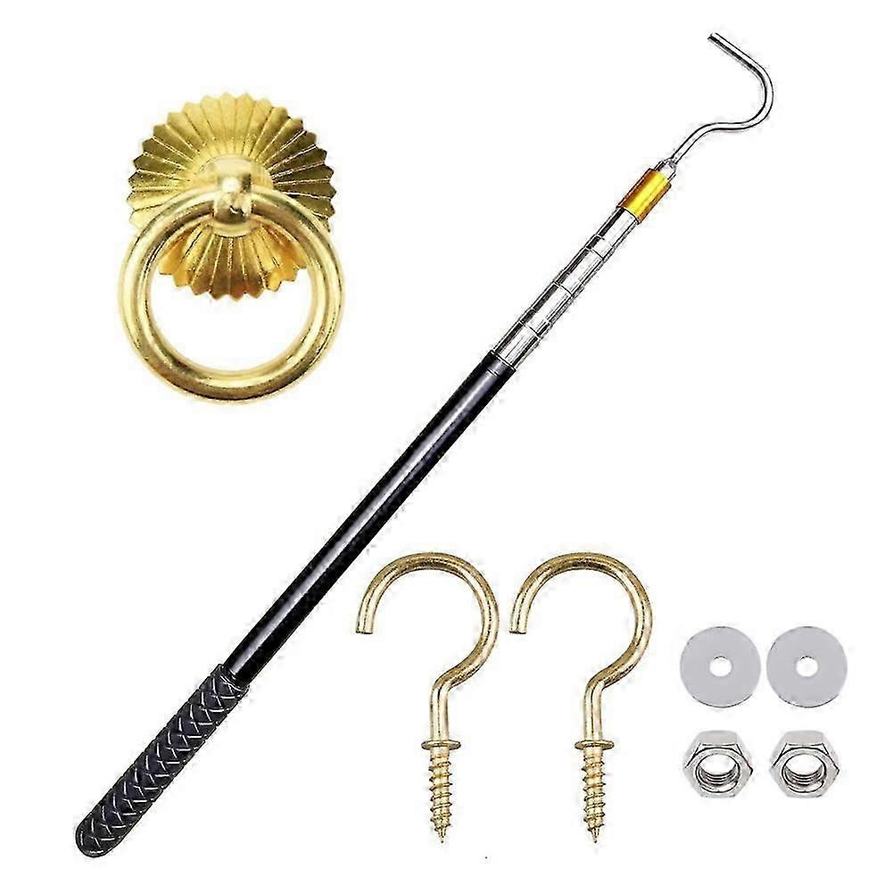 Attic Pull-Down Hook, Designed As A Replacement compatible with the Attic Pull-Down Cord in Attic Ladder Pull-Down System Kit