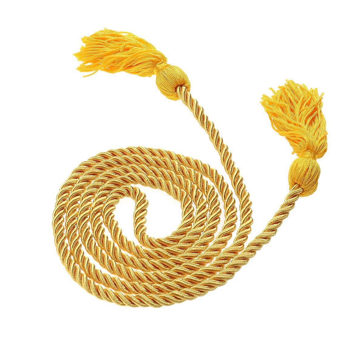 Solid Color Braided Honor Graduation Cords (Yellow)
