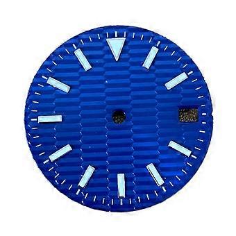 28.5mm Blue Luminous Watch Dial for NH35 Movement, Custom Upgrade, Easy to Install