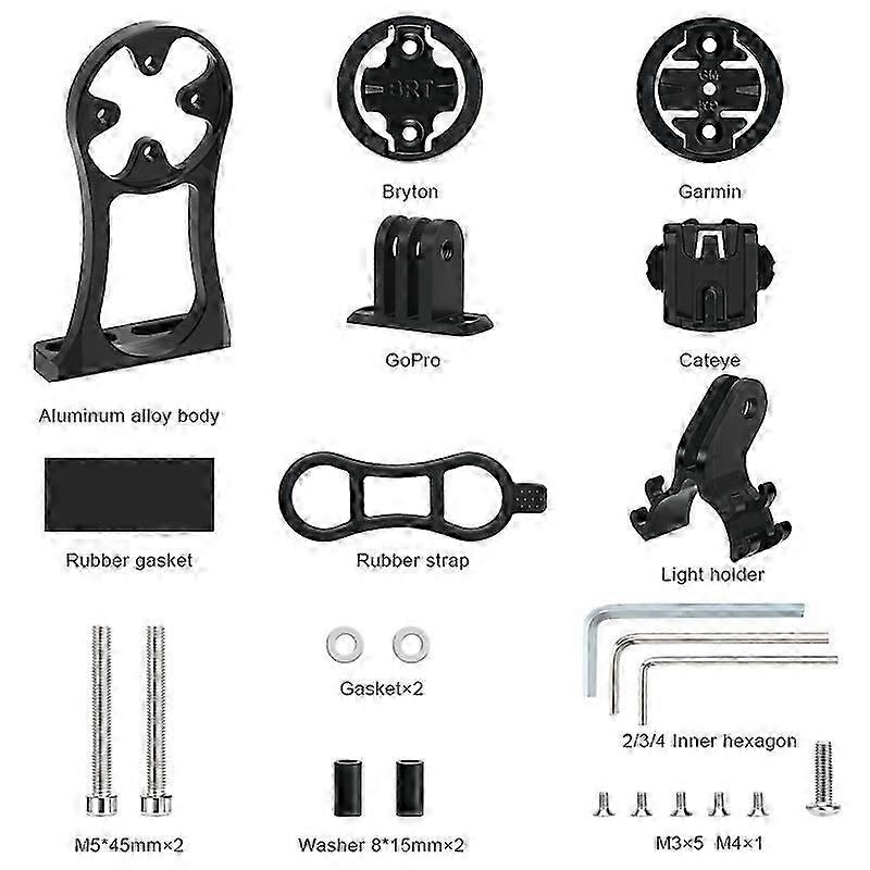 Bicycle Computer Holder Bike Handlebar Camera Mount Cycling Stopwatch Speedometer Bracket
