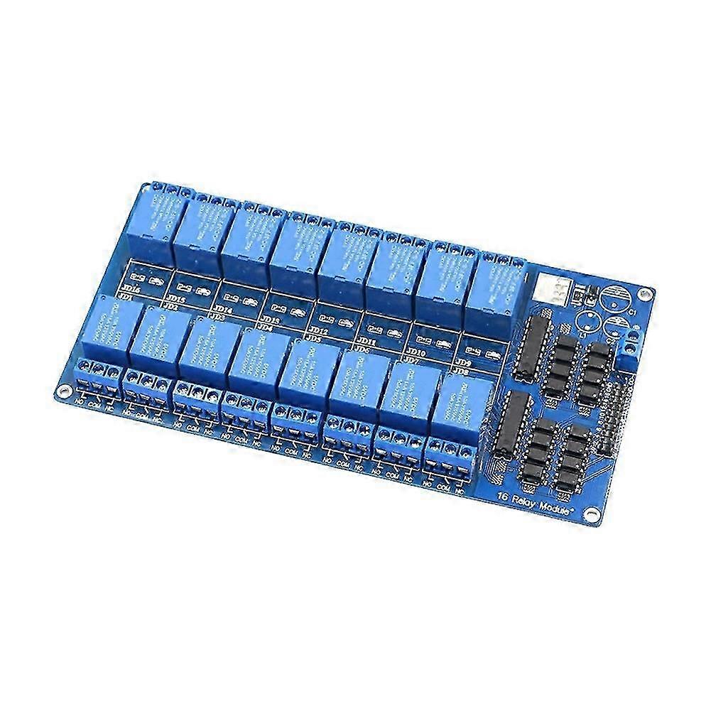 16 Channel Relay Shield Module DC 5V/12V with Optocoupler LM2596 Microcontrollers Interface Power Relay DC5V