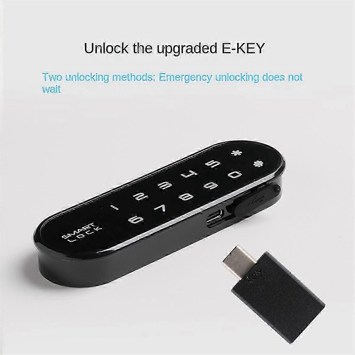 Touchscreen Keypad Lock With Code Passcode Digital Lock Electronic Door Lock Combination 2 In 1 E-key Intelligent Lock