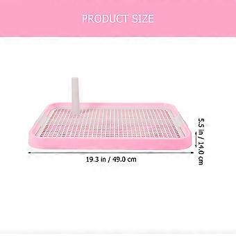 Puppy Toilet Dog Toilet Training Pee Stand Tray Plastic Pink