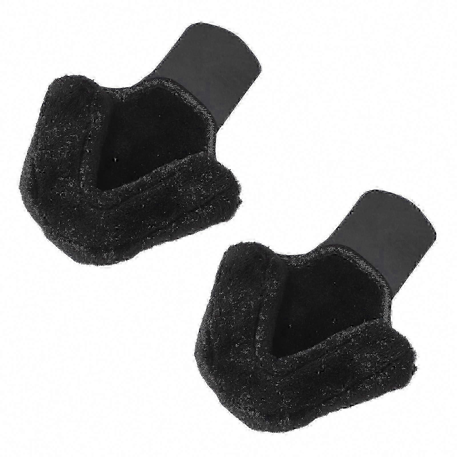 Windproof Ear Warmers for Bicycle Helmets Black Compatible with All Helmets