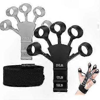 6-Level Resistance Finger Exerciser for Hand Therapy and Guitar Training, Portable Finger Strengthener for Rehabilitation and Muscle Building