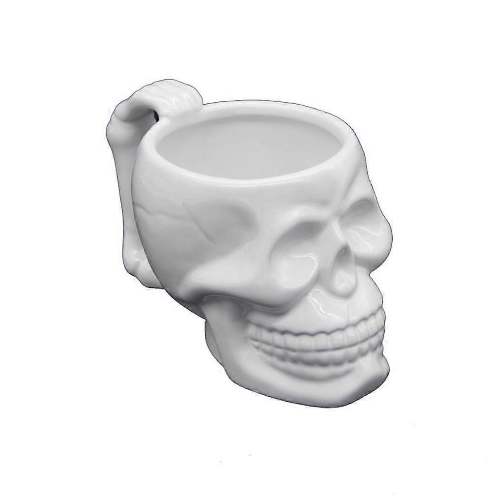 Large Skull Ceramic Mug Ghost Head Water Cup Shaped Beverage Cup