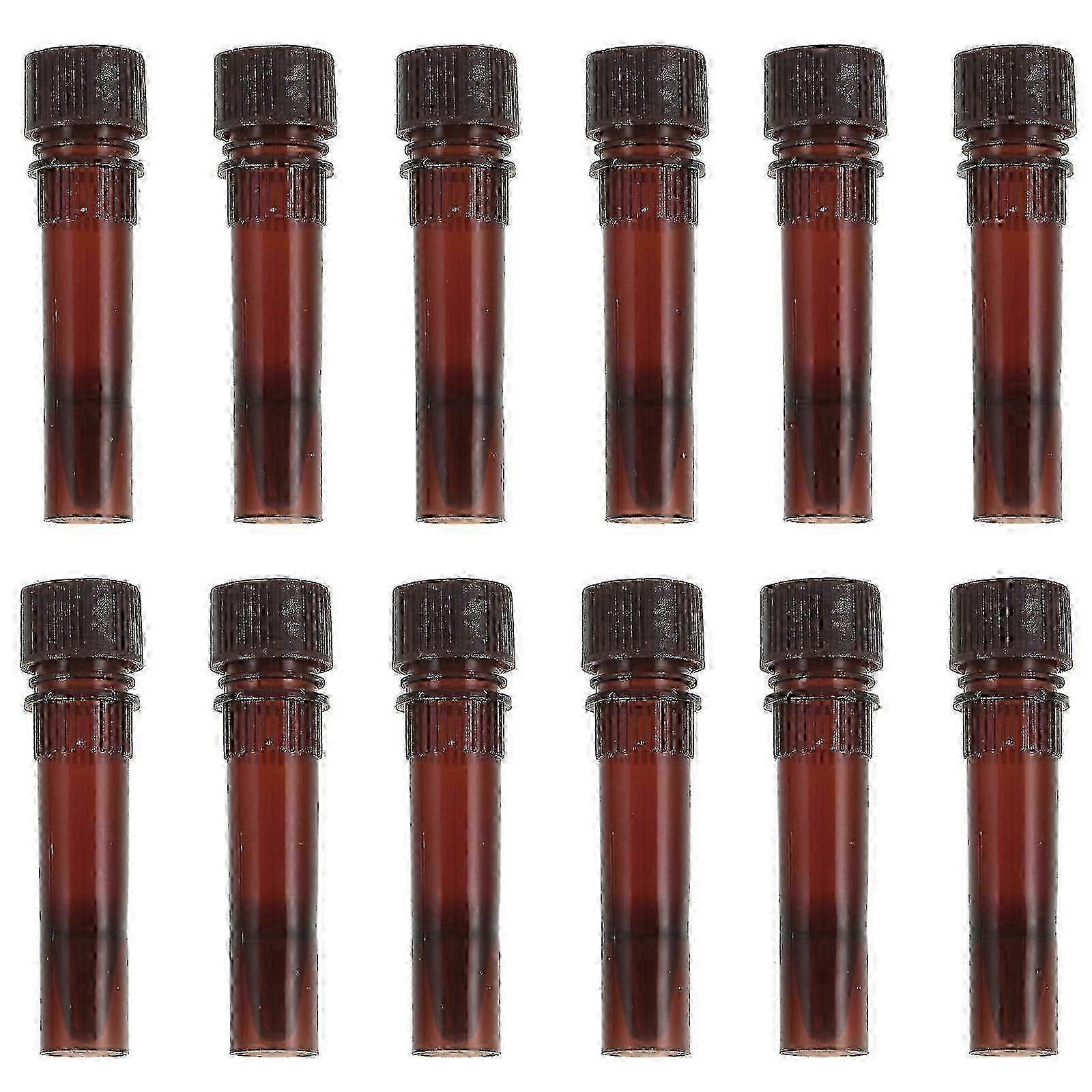 20Pcs Brown Sampling Tubes Compatible with Scientific Experiments