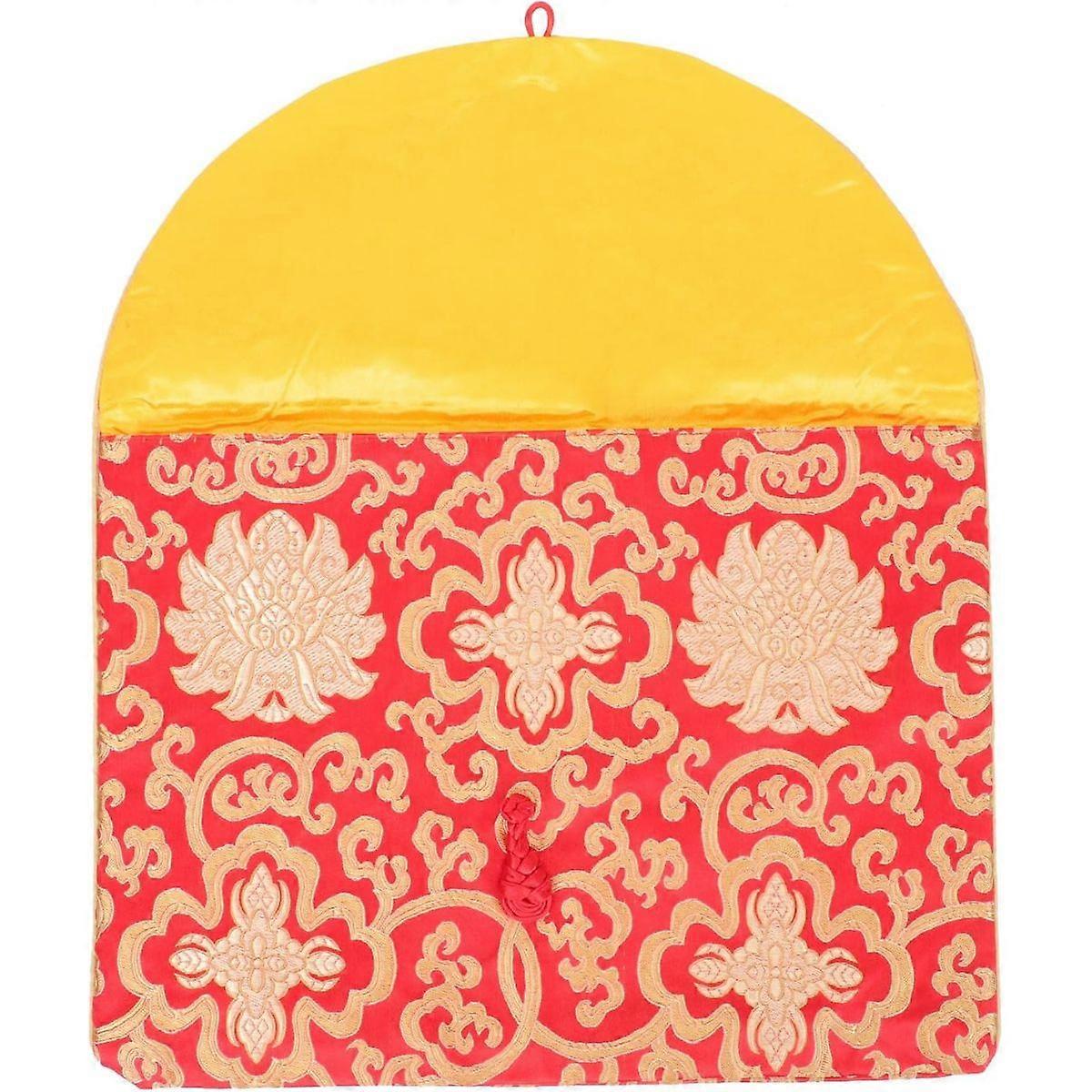 Scripture Pouch for Greeting Cards and Buddhist Texts Red