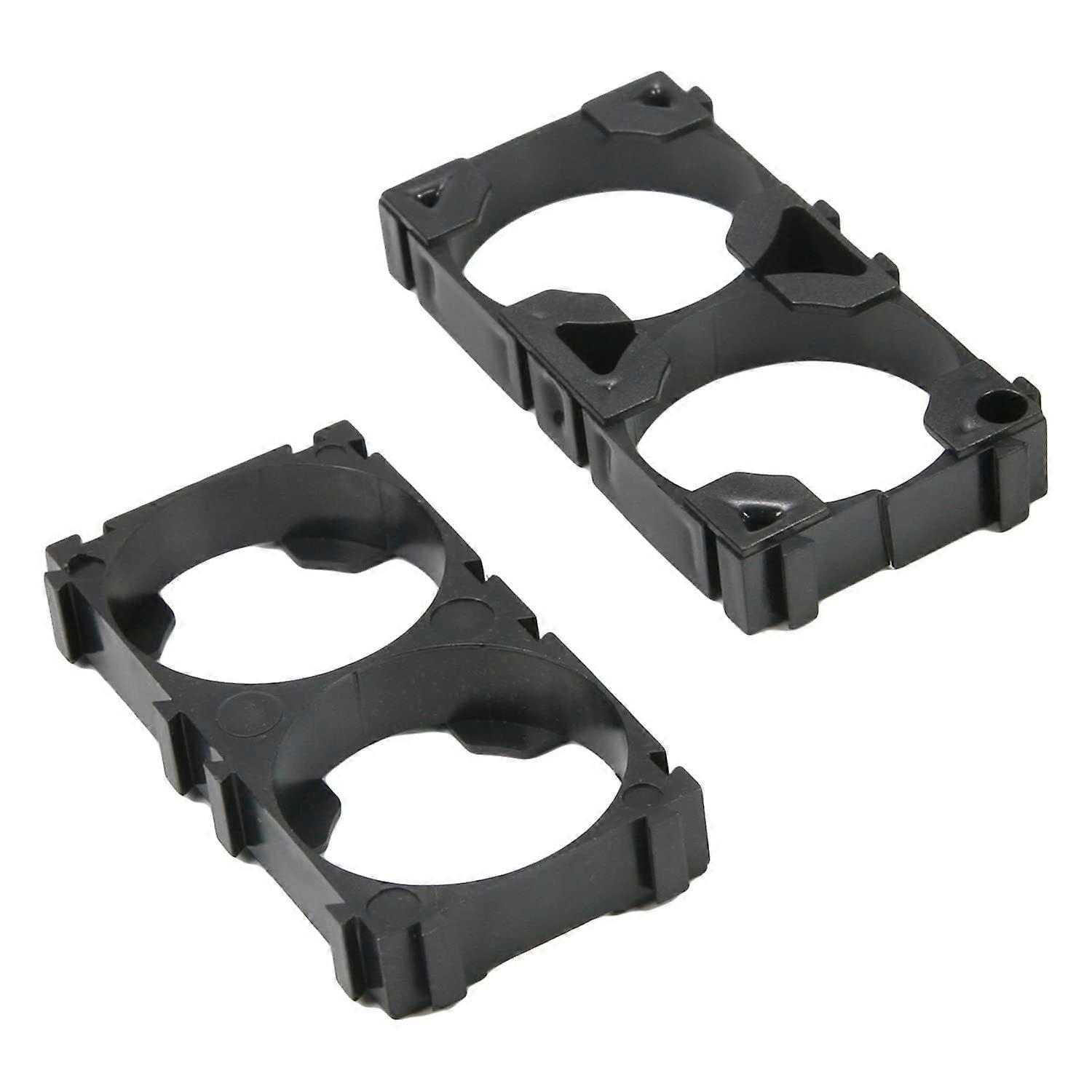 20pcs 2 Cell 26650 Battery Holder Bracket ABS Plastic Secure Mount Shockproof Interlocking Design