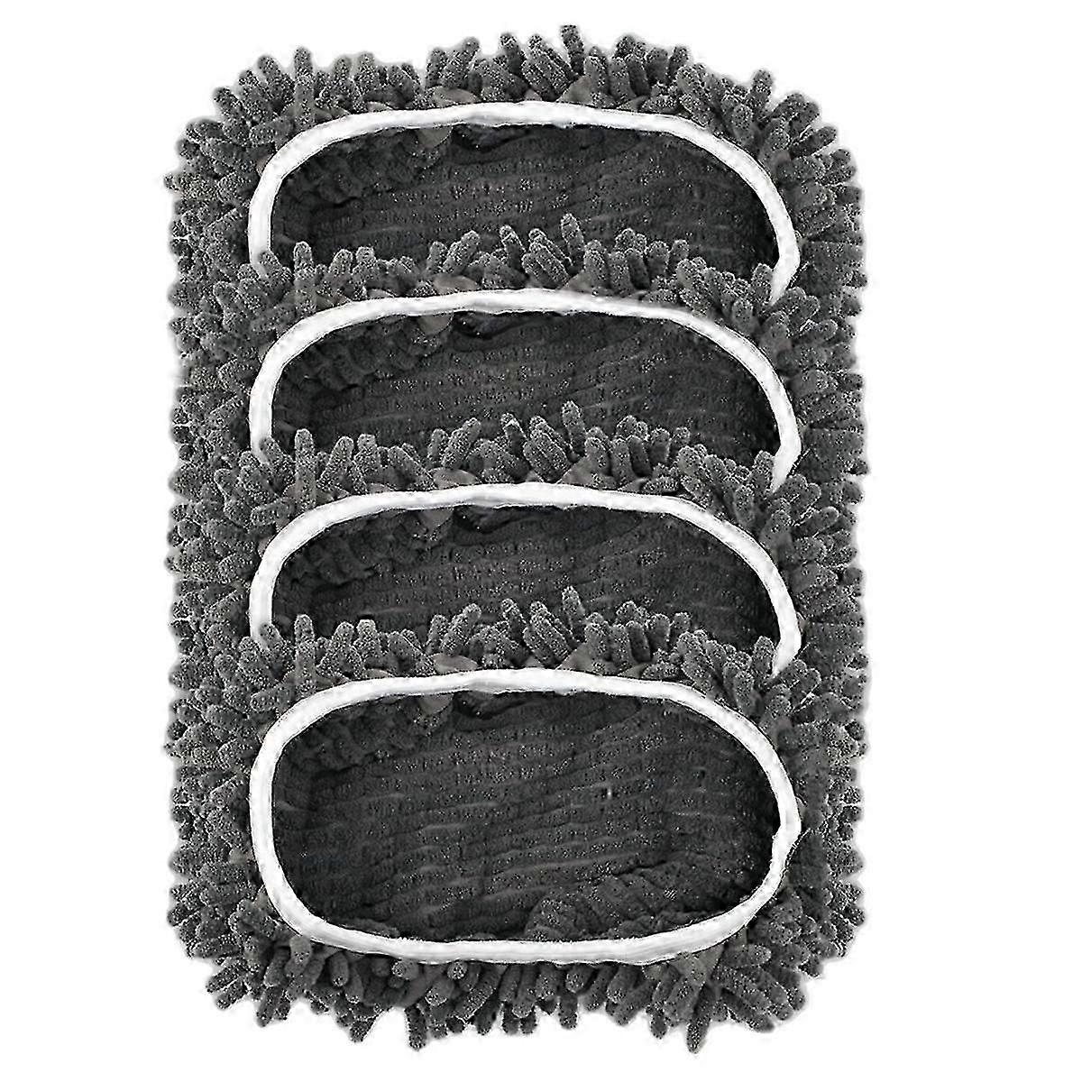 4PCS Reusable Mop Pad for Sweeper Wet Dry Mop Cloth Washable      az