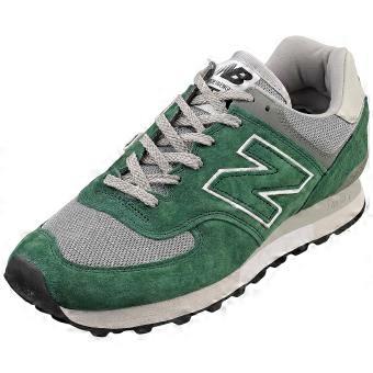 New Balance 576 Made In England Mens Fashion Trainers em Verde Cinza