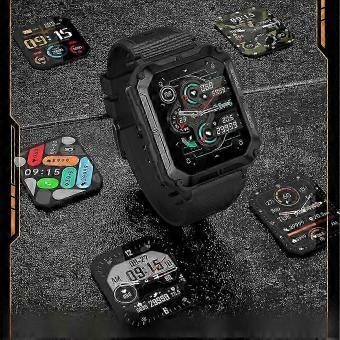 Smartwatch indestrutível, Smartwatch tático robusto com HeartRate
