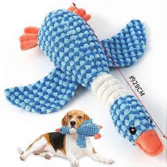 Plush Duck Toy Squeaky Chew Aid