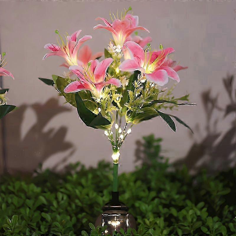 Solar-Powered 7-Head Lily Light