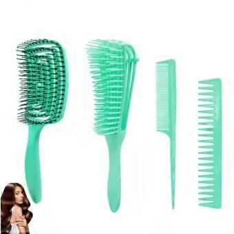 Hair Styling Comb Set 4Piece for All Hair Types Men and Women, Wide Tooth and Tail Combs for Salon and Home Use