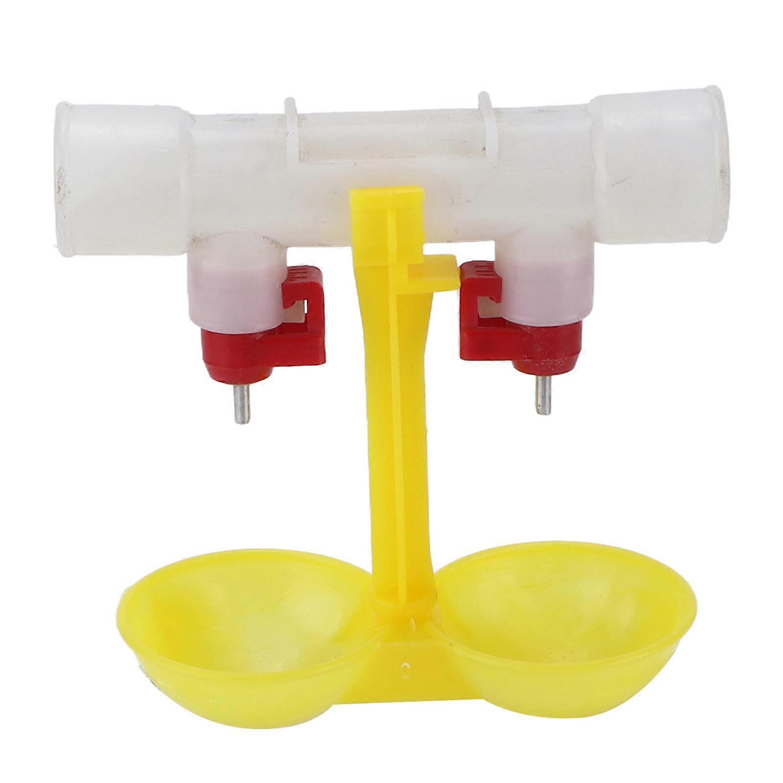Dual Nipple Waterer With Drip Catcher