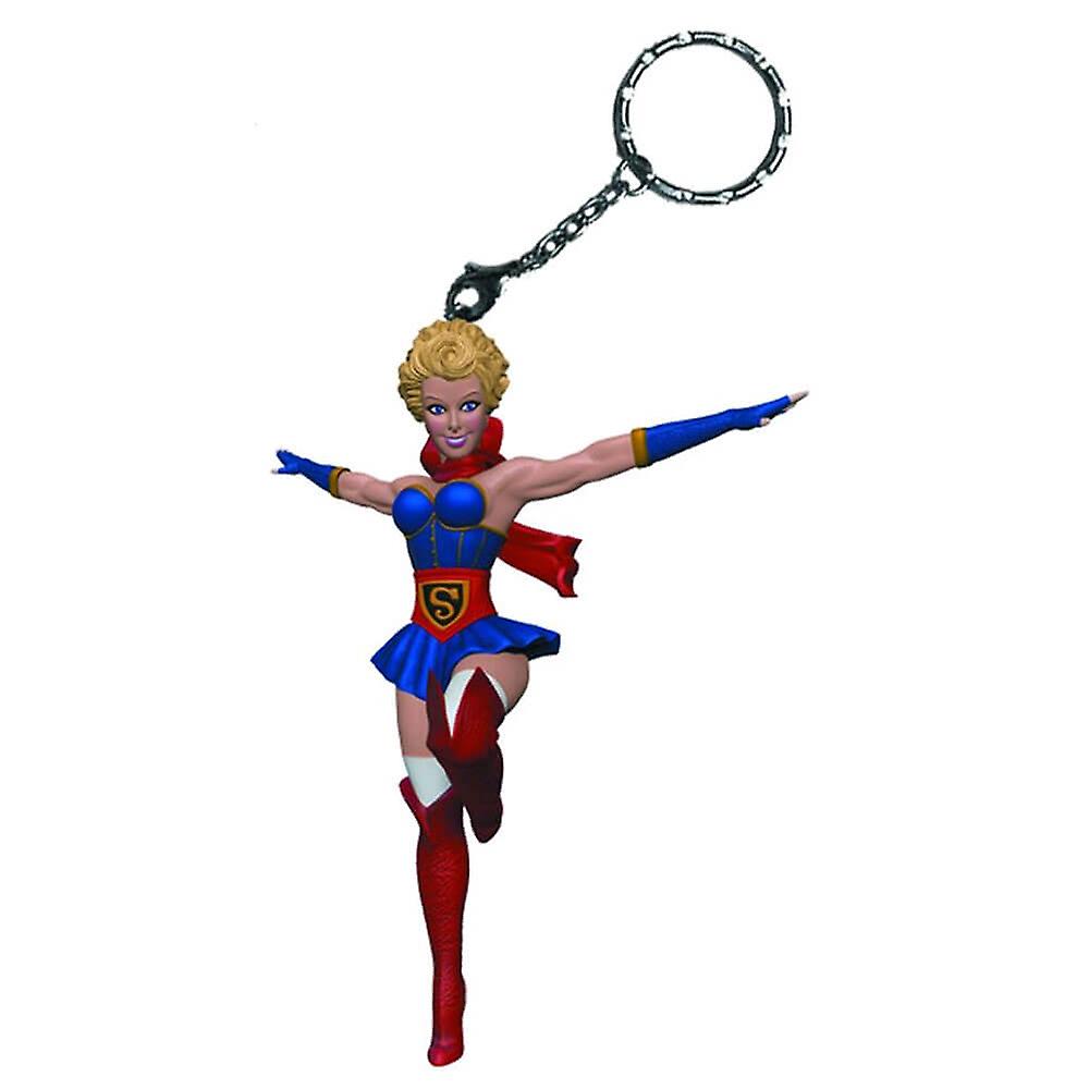 DC Bombshells Supergirl Designed High Quality Stylized Unique Keychain Keyring