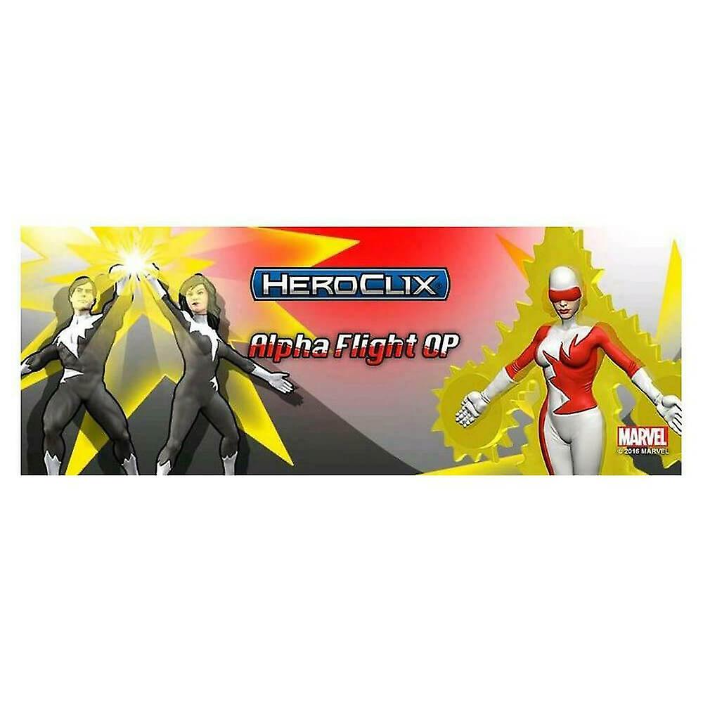 Heroclix Marvel Alpha Flight OP Kit Four (4) Prize Figure w/ All-Sheet