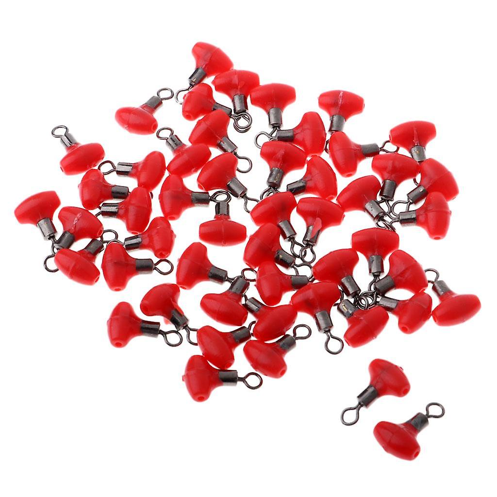 Pescuit Swivels Double Hole Line Sinker Hook Conector Red 7x12mm