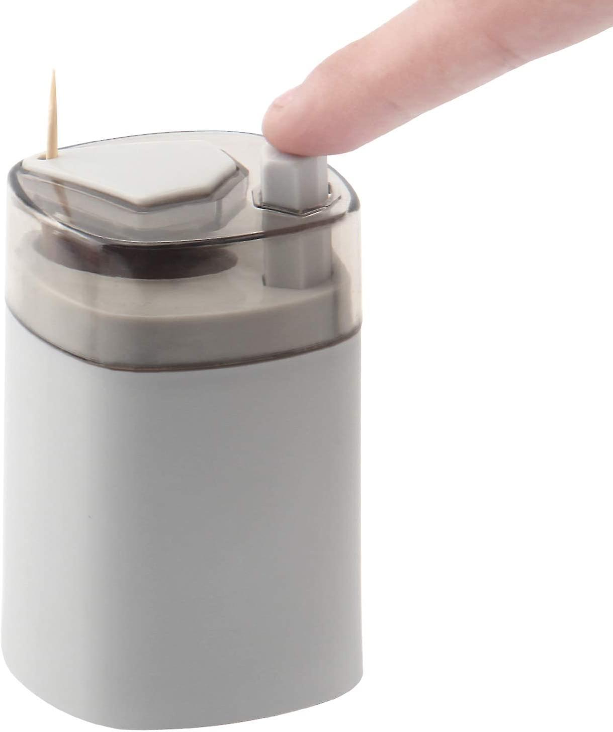 Toothpick Holder Dispenser For Kitchen Restaurant Padded Toothpick Container Pocket Novelty, Sturdy Safety Container Toothpick Storage Box - Grey