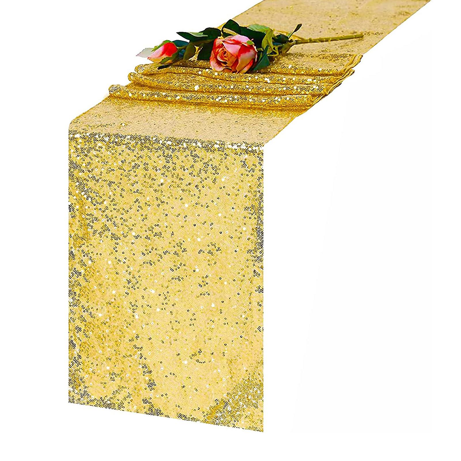 Sequin Table Runner Wedding Dining Table Cloth Christmas Glitter Table Runner