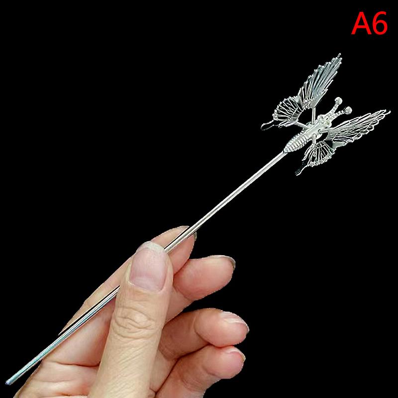 1 Pcs New Hanfu Hairpin Hair Accessories Ancient Style Dragonfly Tassel Step Shaking