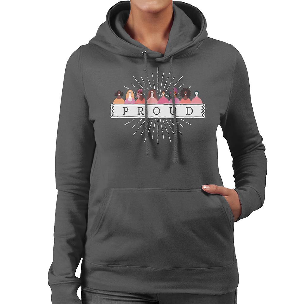 Moletom com capuz menina poder orgulho feminino