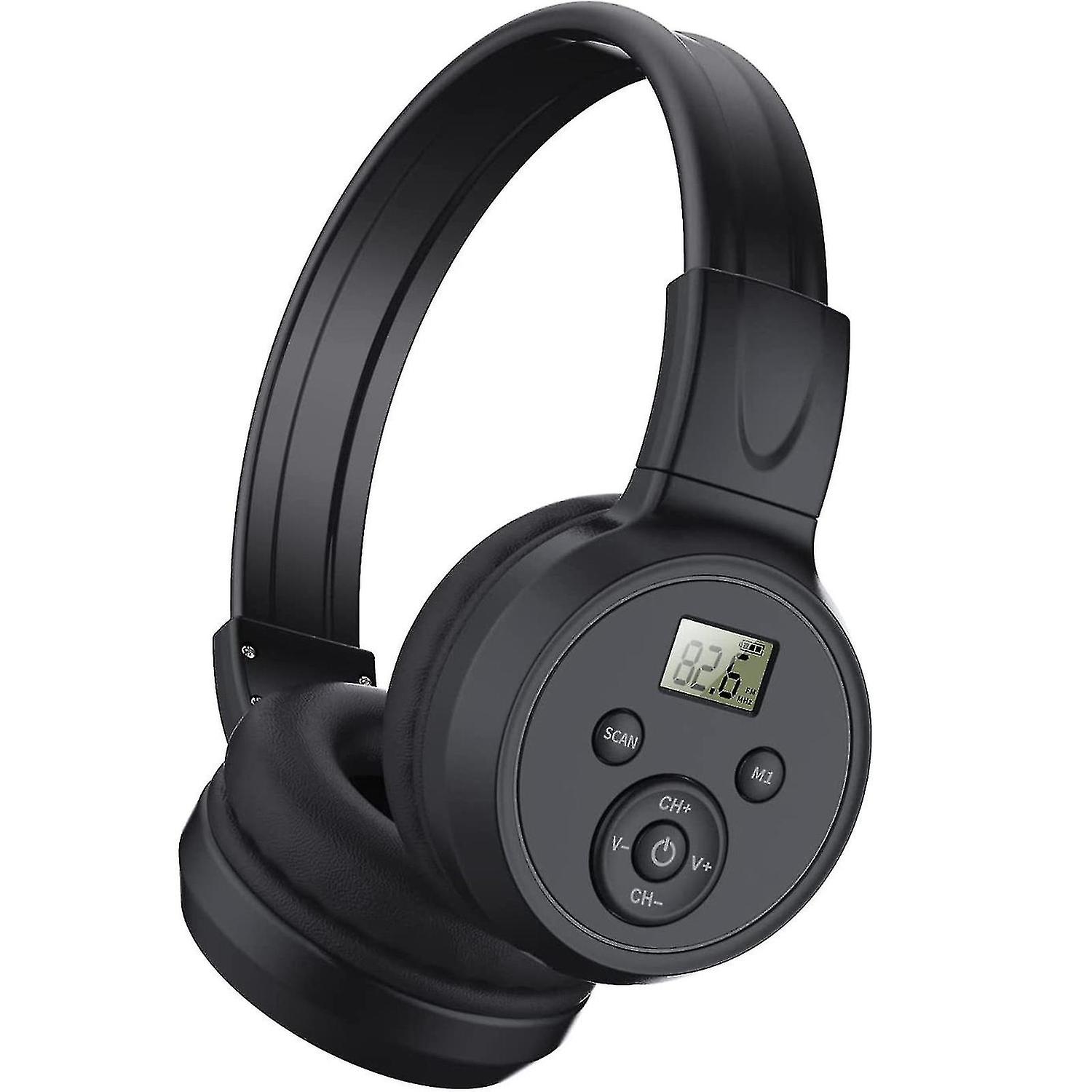 Fm Radio Headphone Best Reception Foldable Fm Headset Radio Fm 50 108mhz