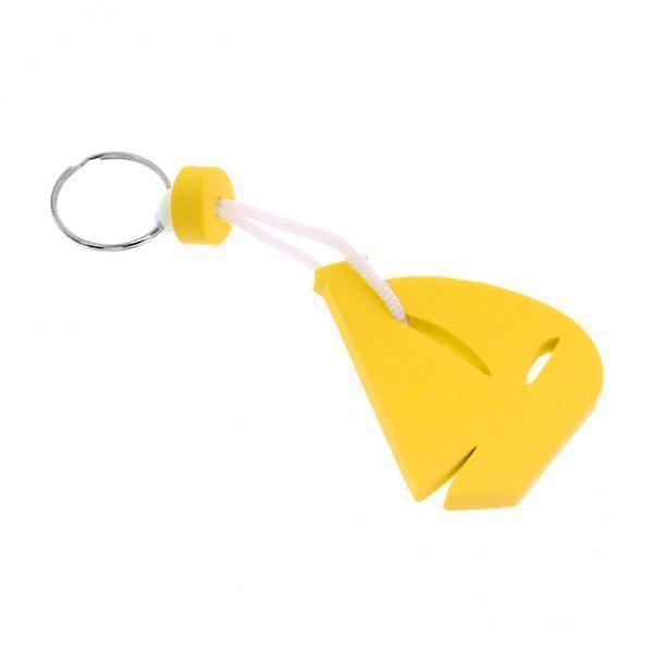 6xYachting Boating Floating Key Chain Key Ring Keyring - Sailing Boat Yellow