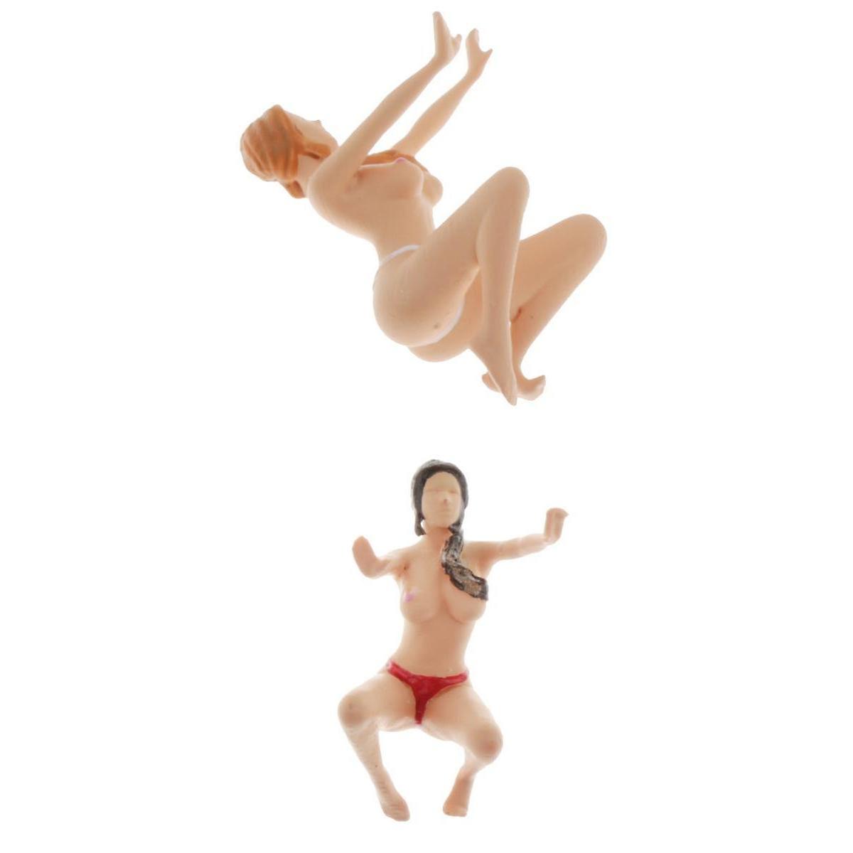 01:64 Bikini Bilvask Figurer Scenario Leker 2stk