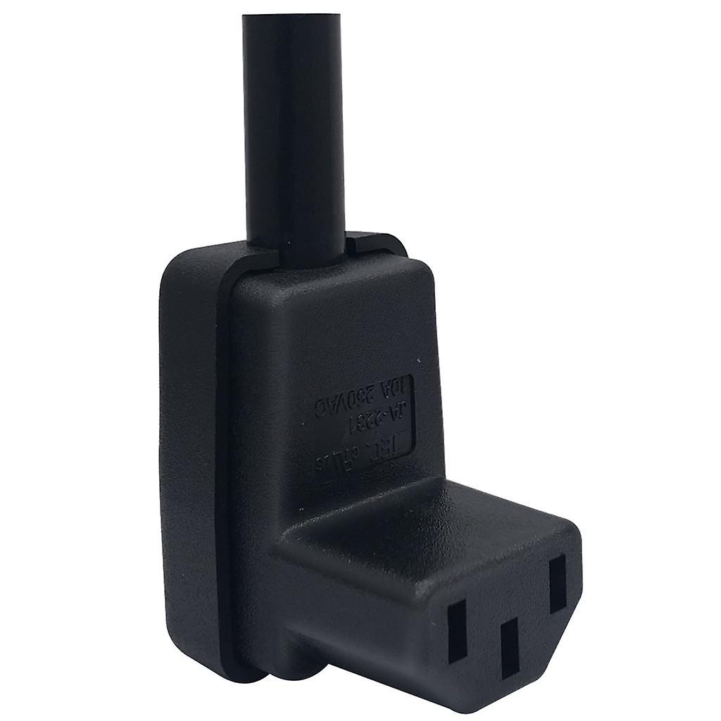 Detachable AC Electrical Power Socket Right Angled Plug IEC320 C13 Female