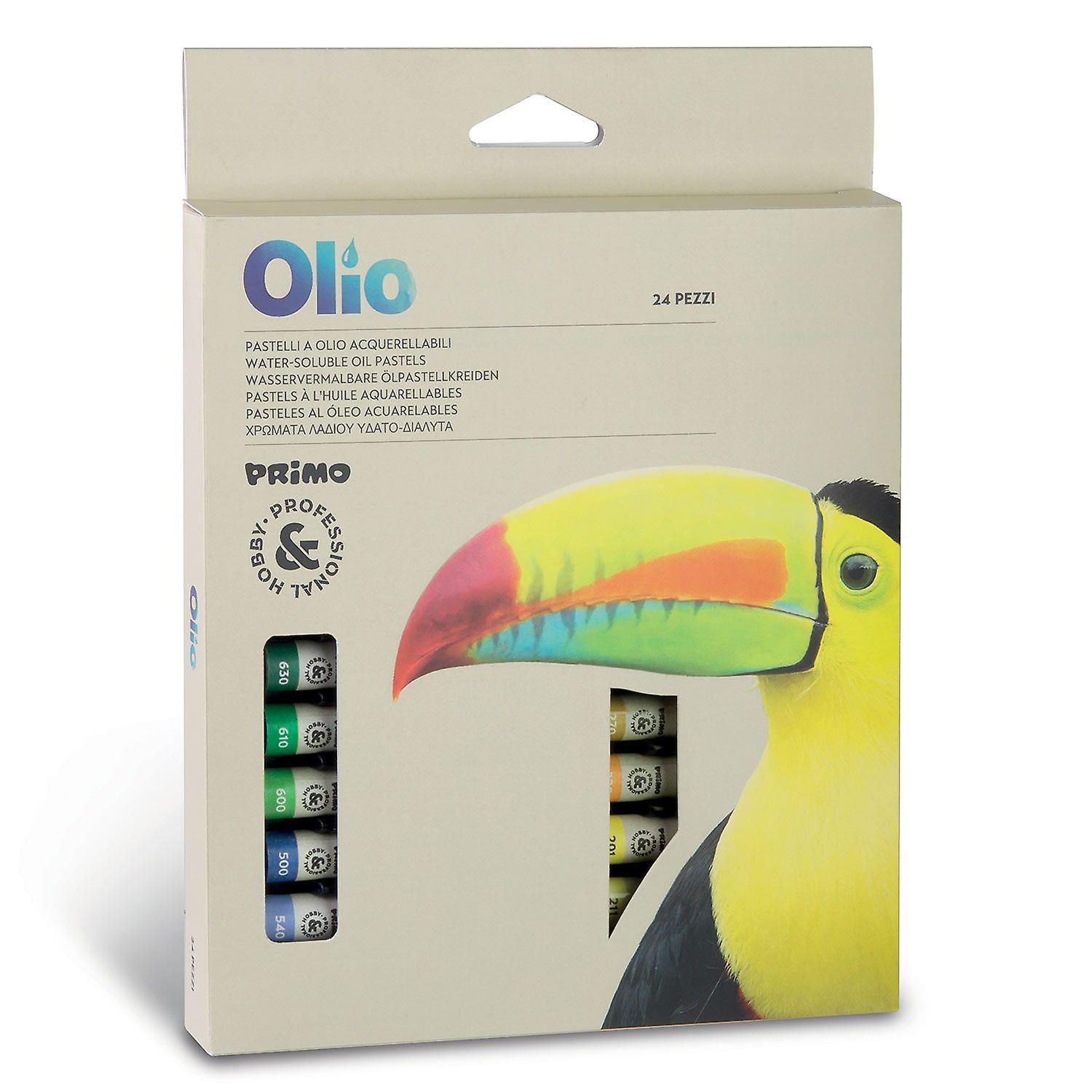 24 watercolor oil pastels