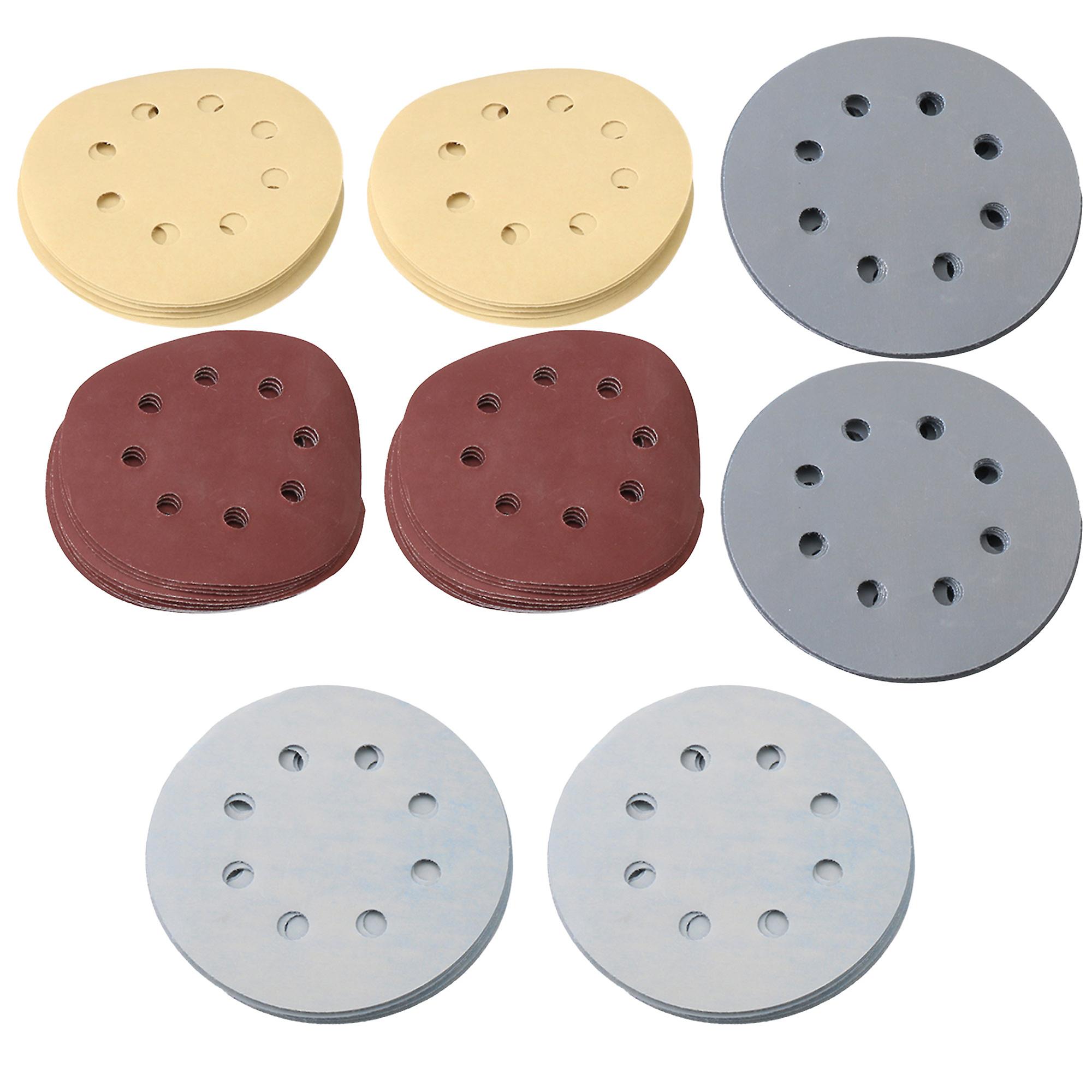 100PCS Aluminium Oxide Hook Loop Sanding Disc Sandpaper 1500-7000 Grit