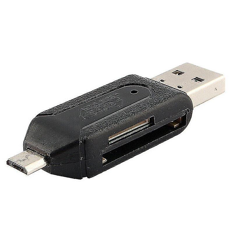 Electronic Card Readers Black All In 1 Usb Memory Card Reader Micro Usb Otg To Usb2.0 Adapter Sd/micro Sd/tf