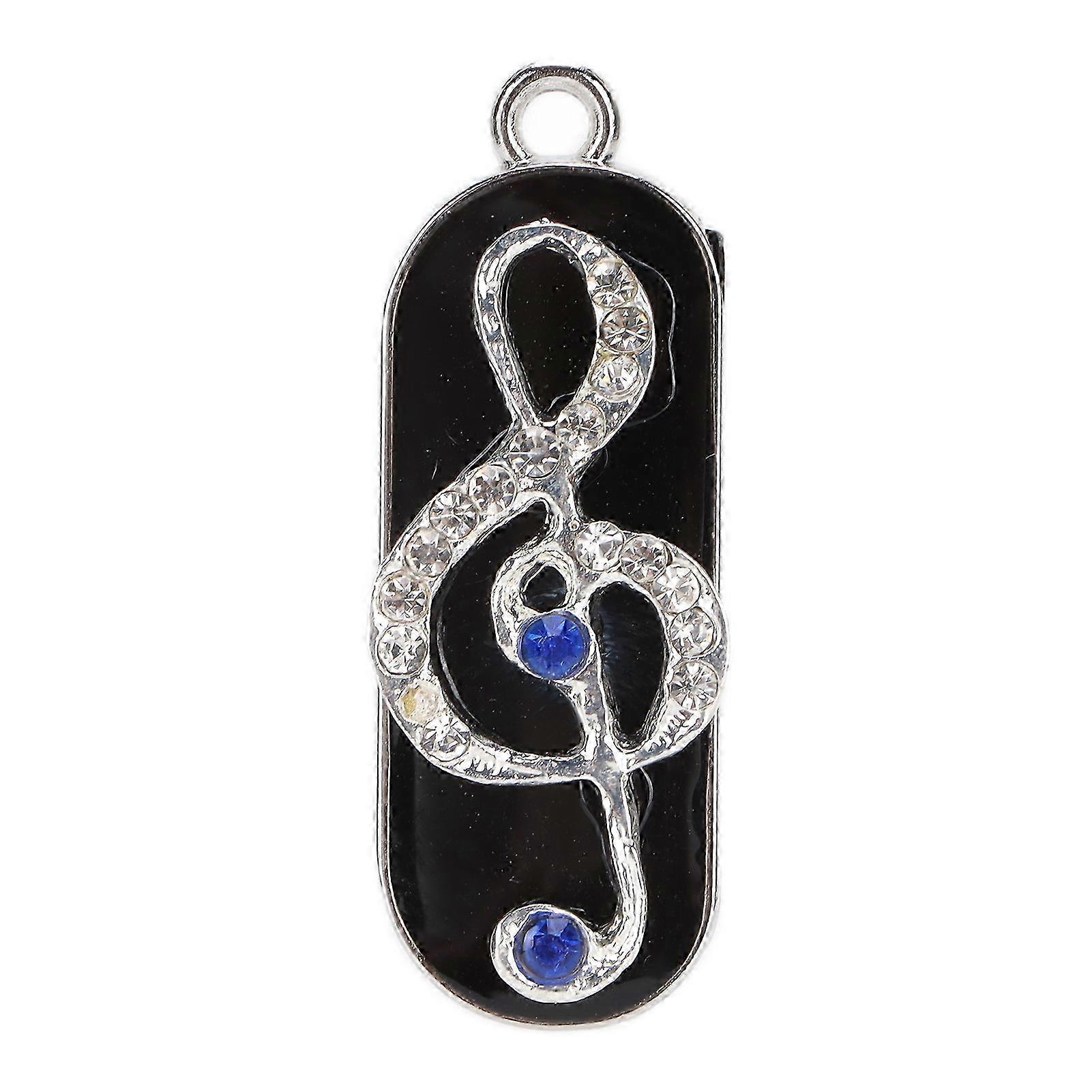 U Disk Durable Fast Transmission Crystal Musical Note Halskette Memory Stick Mobile Storage Transfer