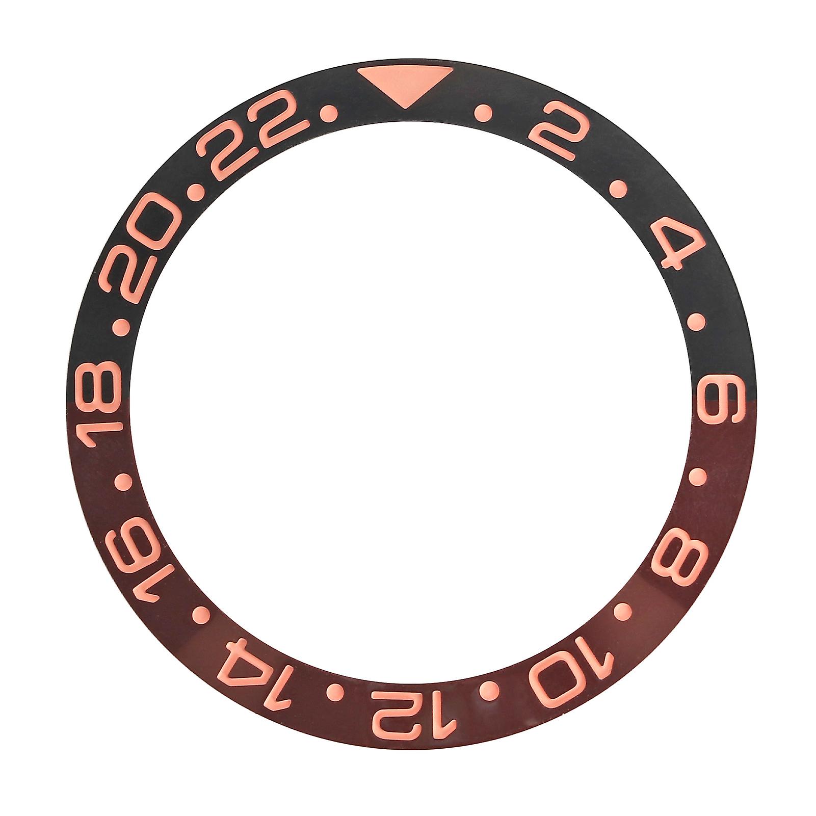 Watch Ceramic Bezel Insert Replacement Protective Watch Bezel Insert Accessory Black Rose Red 1.5in