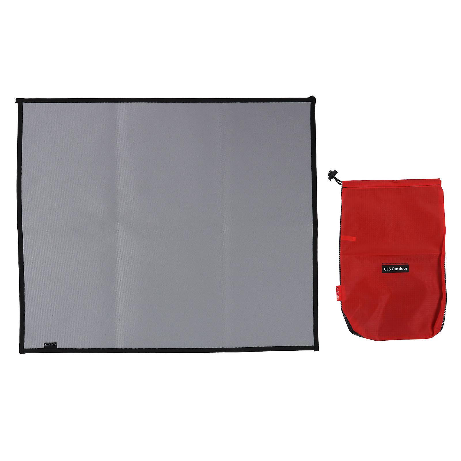 Outdoor Camping Fireproof Blanket, Fireproof Cloth, Barbecue Insulation Pad, Flame Retardant, High Temperature Resistant, Size S