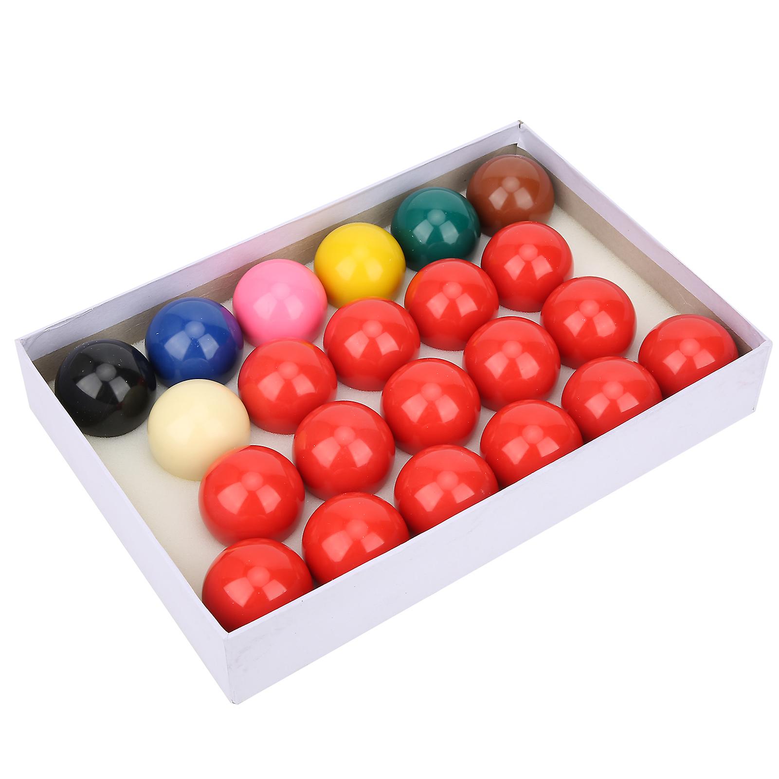 22Pcs 52.2mm/2.1in Snooker Billiard Pool Table Balls Set Resin Lime Powder Pigment Billiard Balls Set