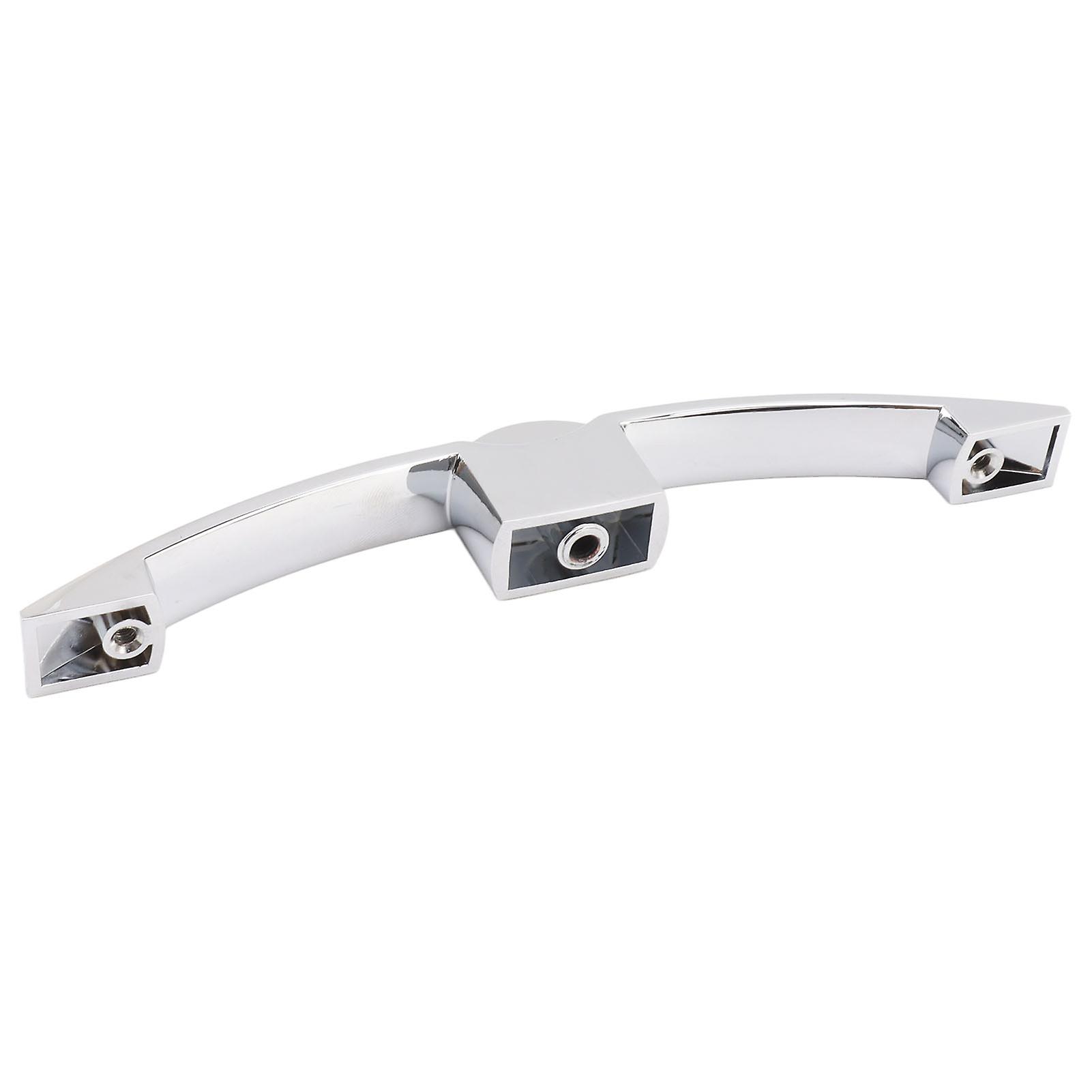 2 Set Push Button Latch Cabinet Lock Cupboard Knob Latch Lock With Handle For RV Motorhome Boat 160mm Hole Spacing (chrome) 