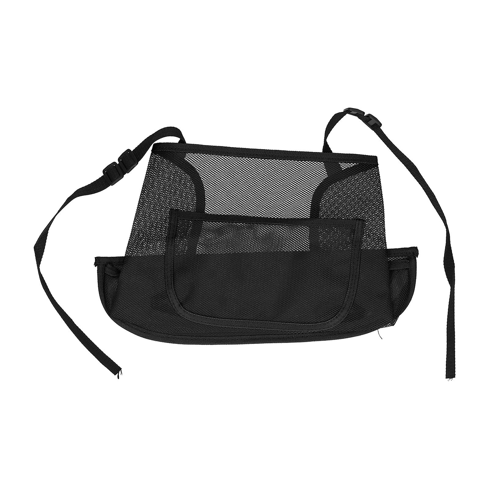 Universal car net pocket for seats storage organizer black