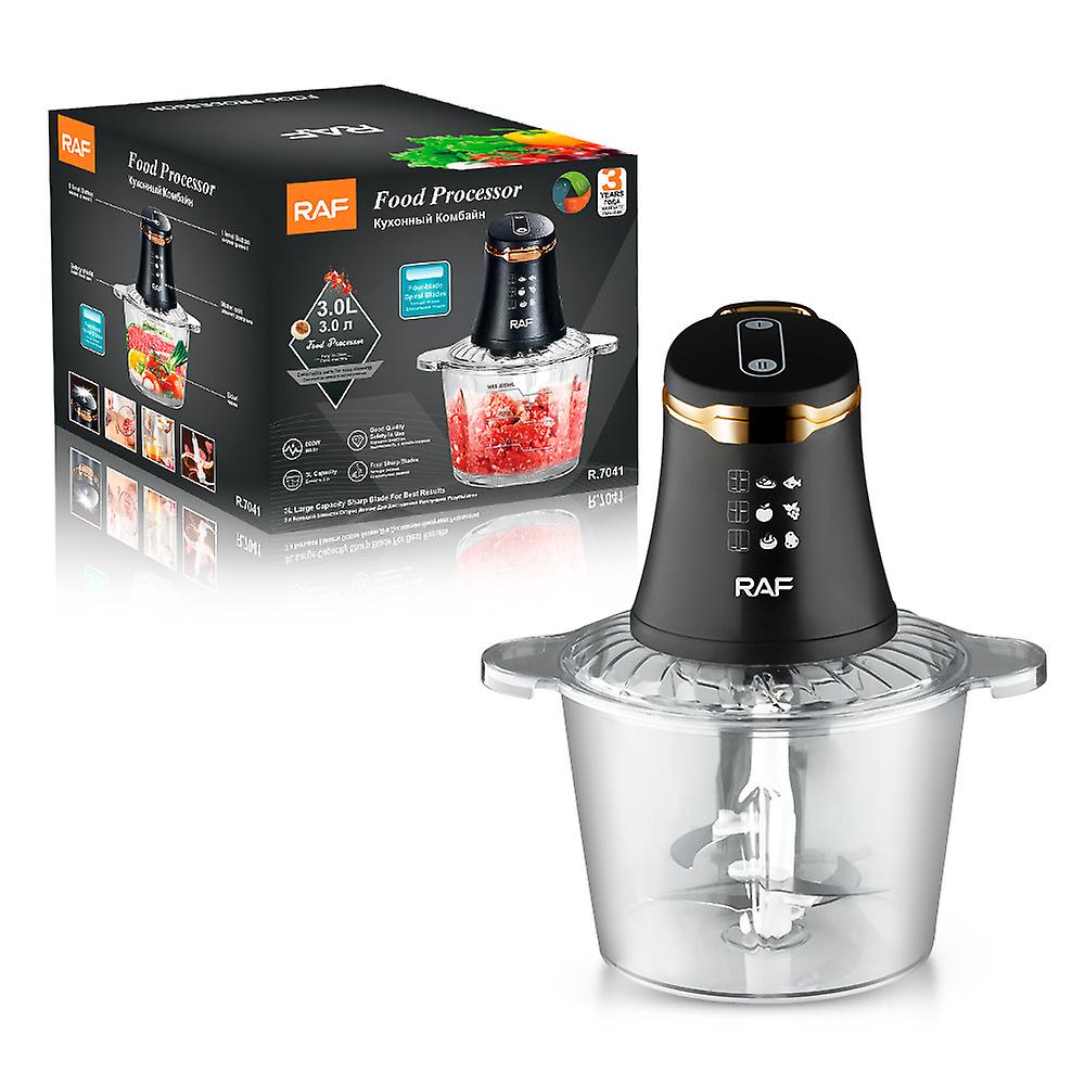 Household Electric Meat Grinder Glass Visual Mincing Machine Crushing Garlics Meat Grinder 3l